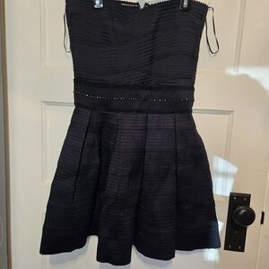 Elegant Black Strapless Dress